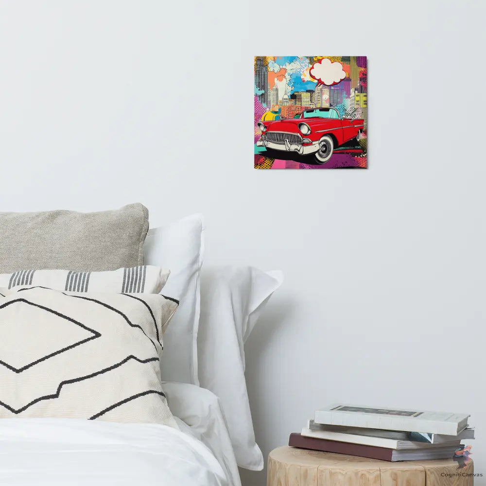 Pop Machine – The City Runs on Style - Metal print CognitiCanvas