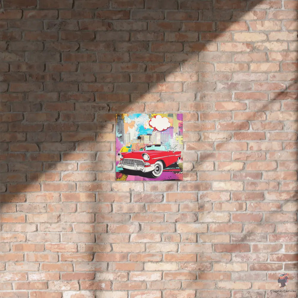 Pop Machine – The City Runs on Style - Metal print CognitiCanvas