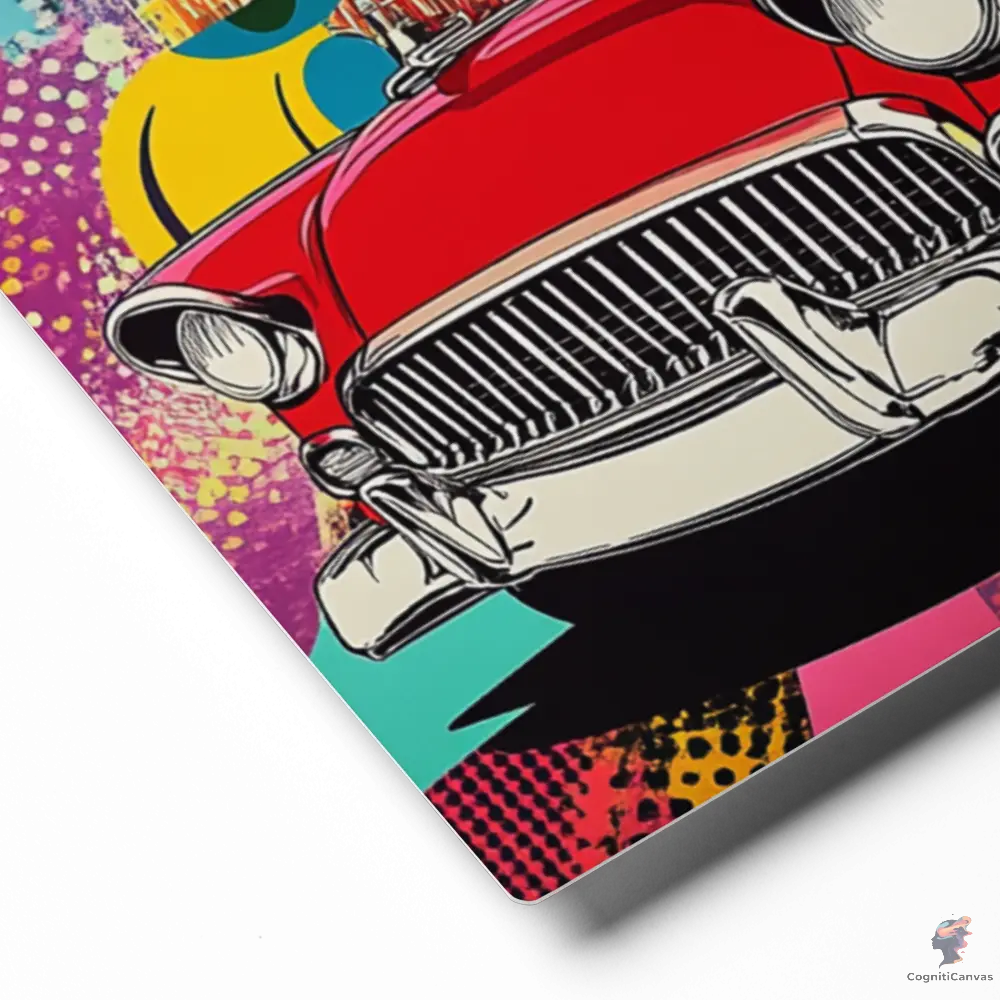 Pop Machine – The City Runs on Style - Metal print CognitiCanvas