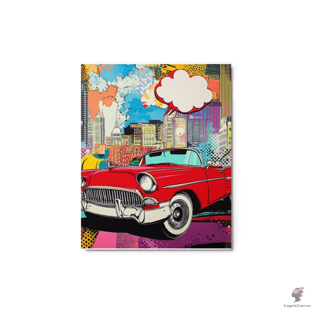 Pop Machine – The City Runs on Style - Metal print CognitiCanvas