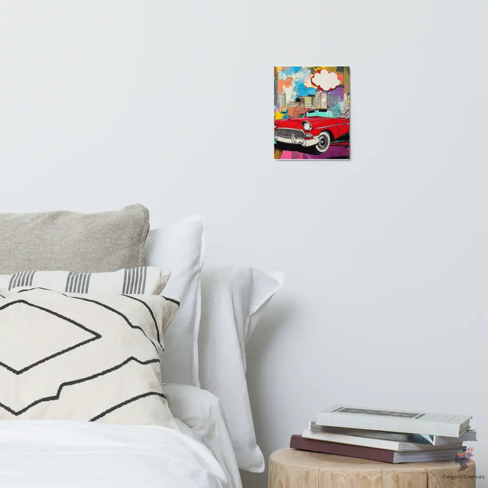 Pop Machine – The City Runs on Style - Metal print CognitiCanvas
