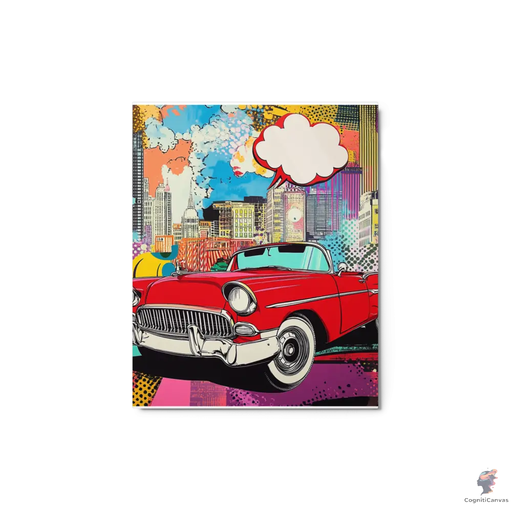 Pop Machine – The City Runs on Style - Metal print CognitiCanvas