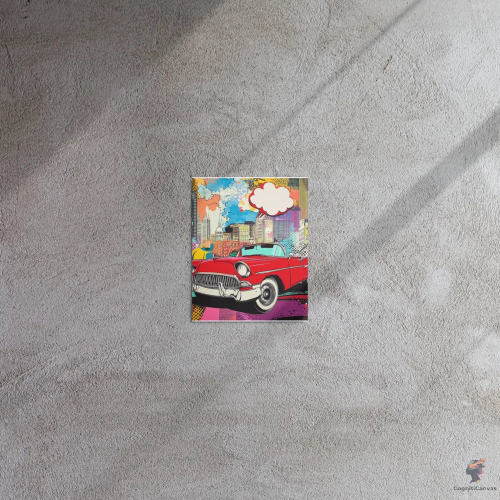Pop Machine – The City Runs on Style - Metal print CognitiCanvas