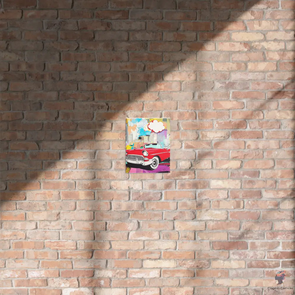Pop Machine – The City Runs on Style - Metal print CognitiCanvas