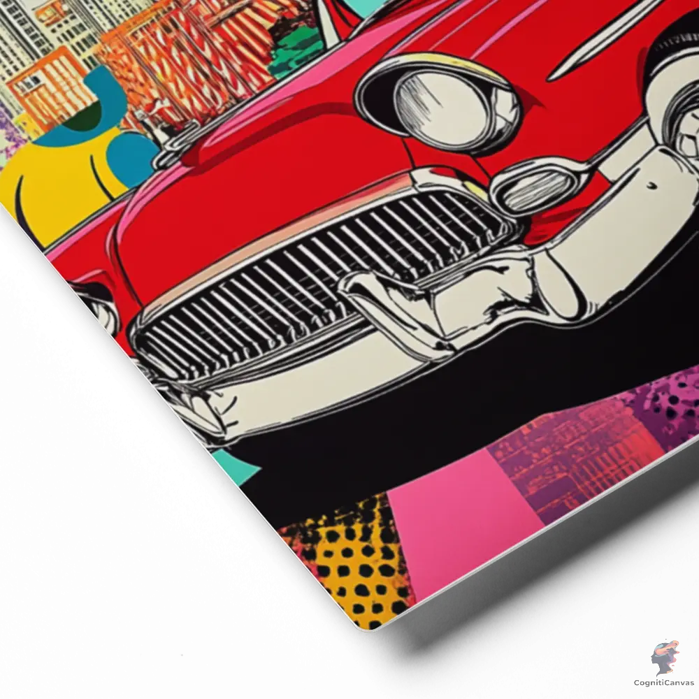 Pop Machine – The City Runs on Style - Metal print CognitiCanvas