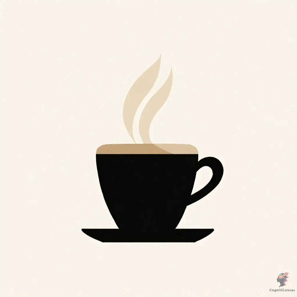 AI-generated coffee cup art - printable digital artwork by CognitiCanvas