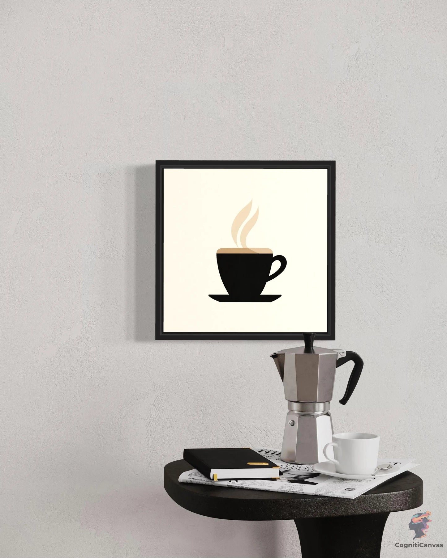 Printable digital coffee cup art - AI-generated by CognitiCanvas