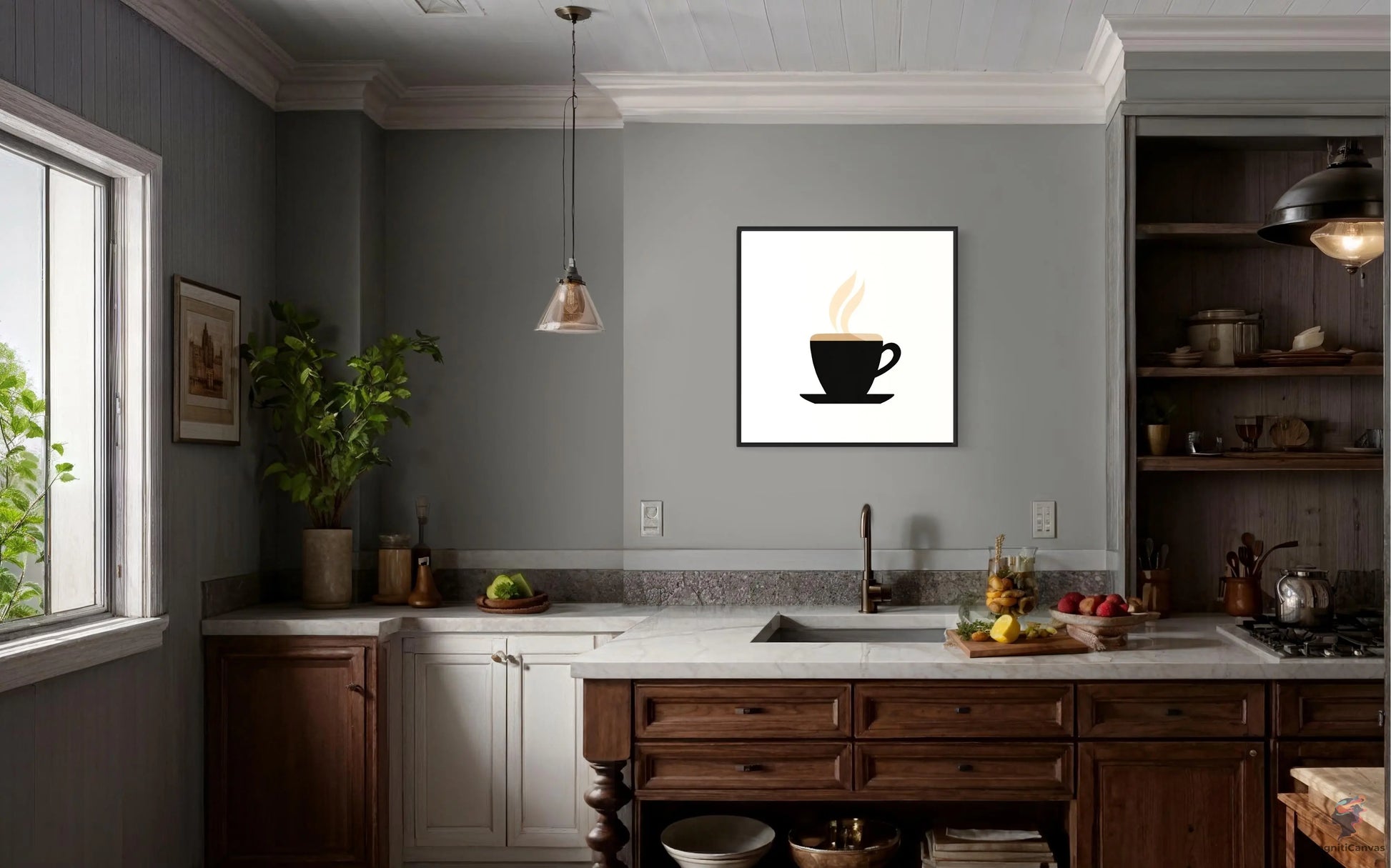 Unique digital coffee cup art by CognitiCanvas - AI-generated