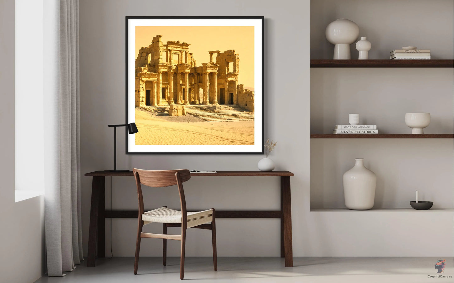 Printable AI-generated ancient ruins artwork - perfect for home or office decor