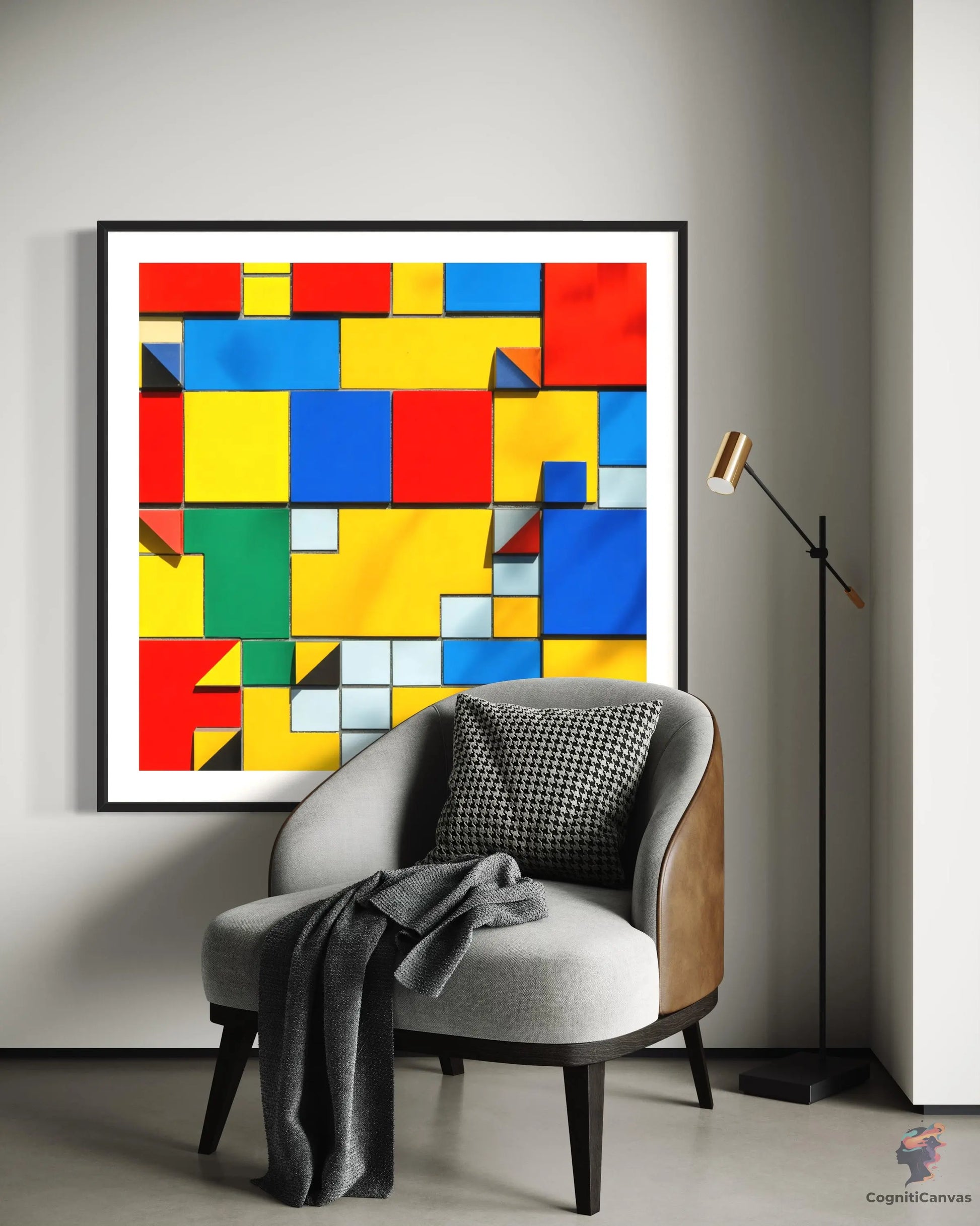 Vibrant AI-generated abstract wall art - perfect for home and office decor