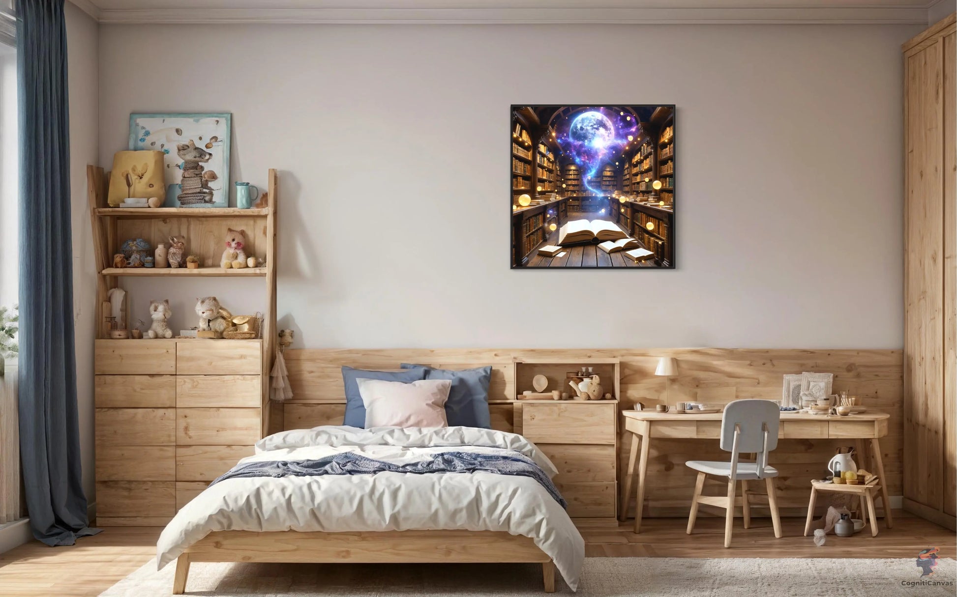 Instant download AI-generated science art by CognitiCanvas - ideal for geeky home decor