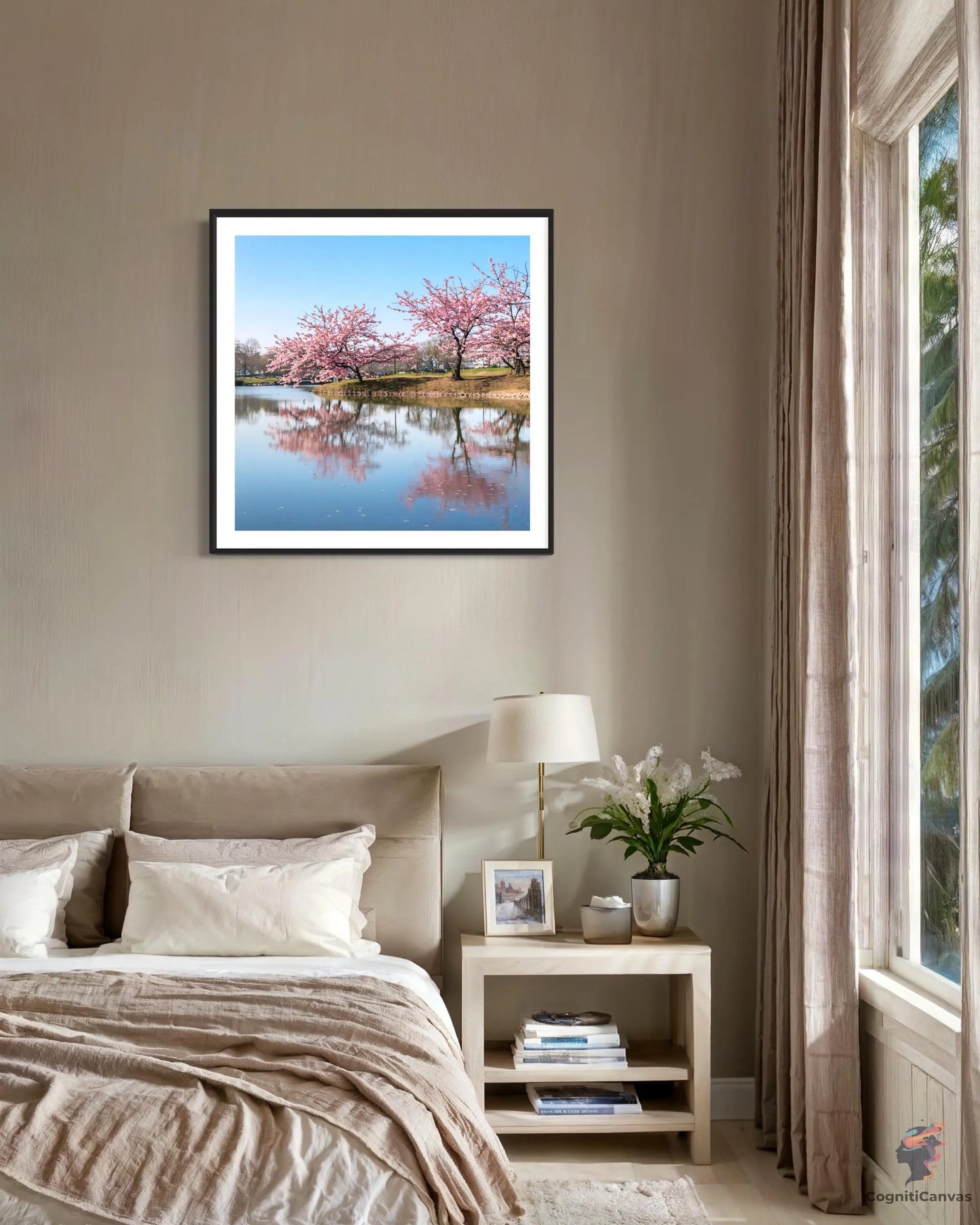 Instant download AI-generated spring nature art by CognitiCanvas - ideal for living rooms