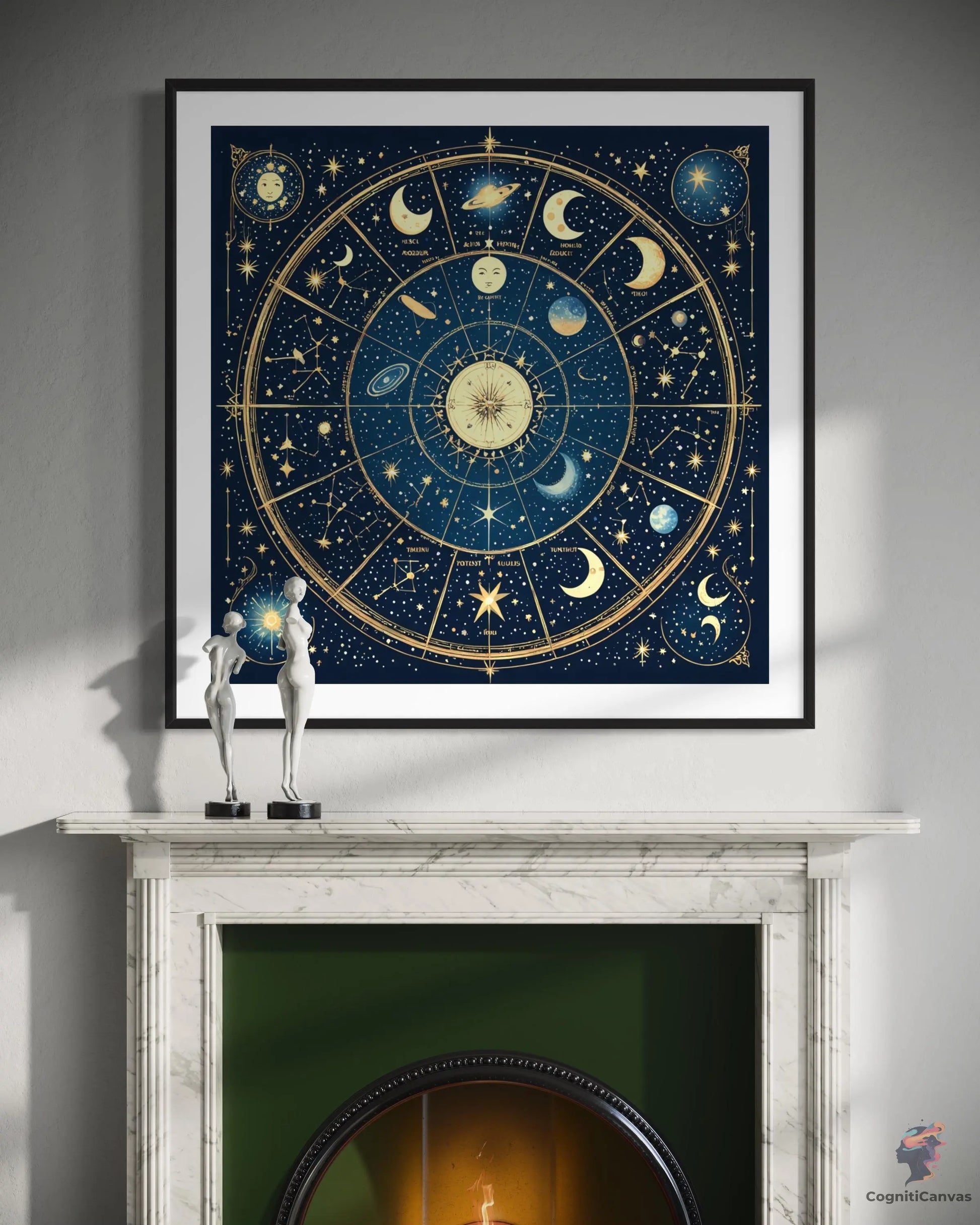 Printable AI-generated zodiac sign artwork – perfect for astrology enthusiasts