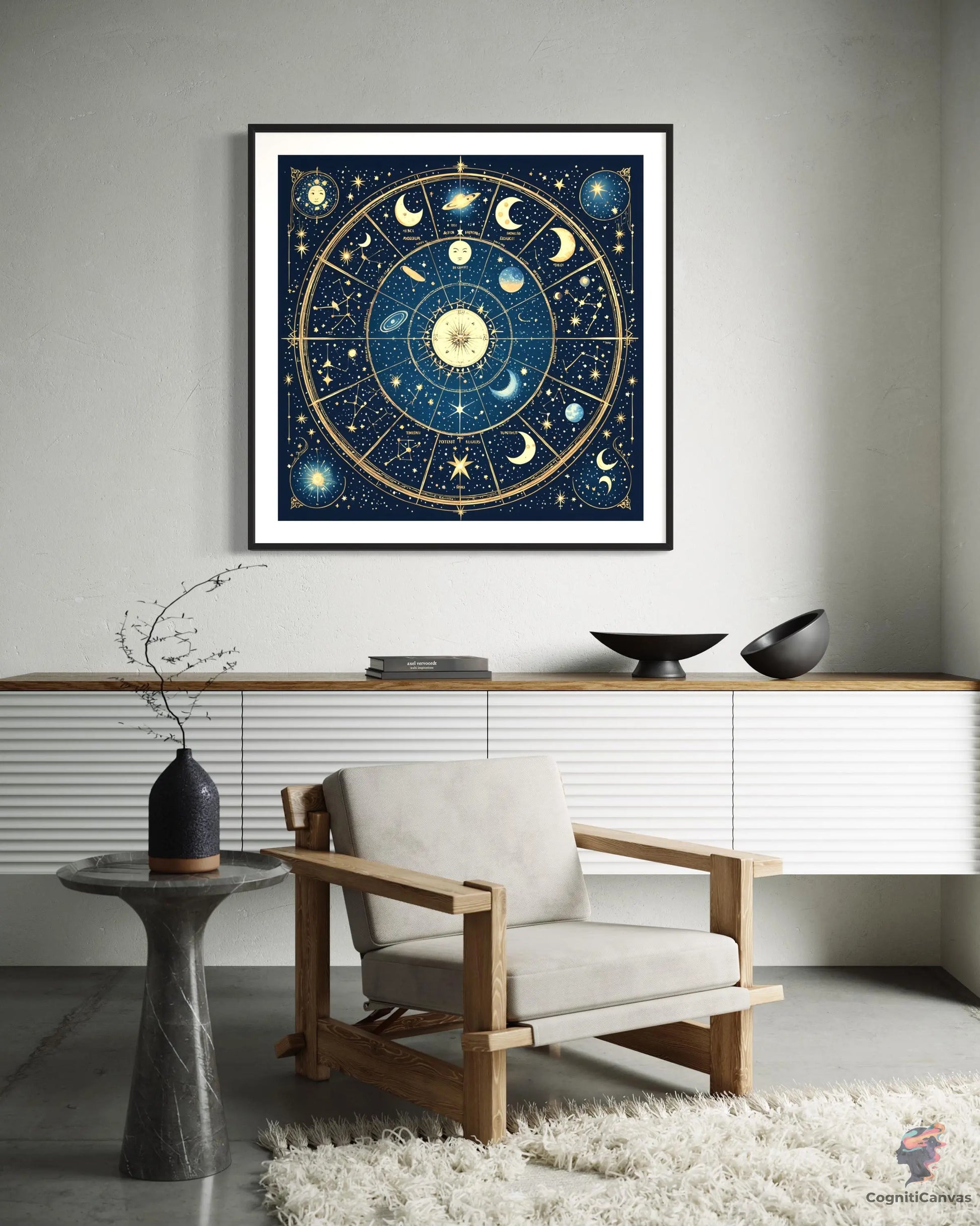 Unique AI-generated digital art depicting modern zodiac constellation patterns