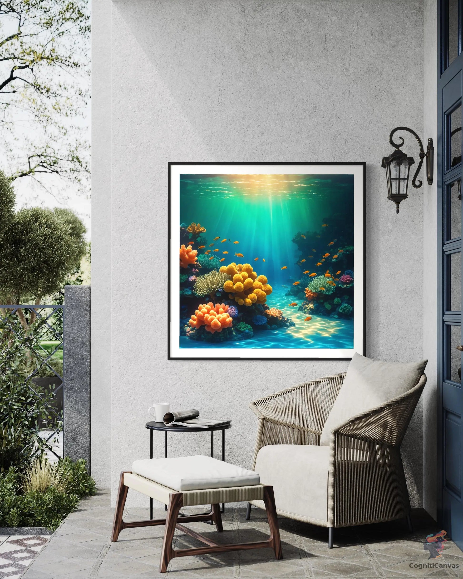 Instant download AI coral reef art - perfect for home decor