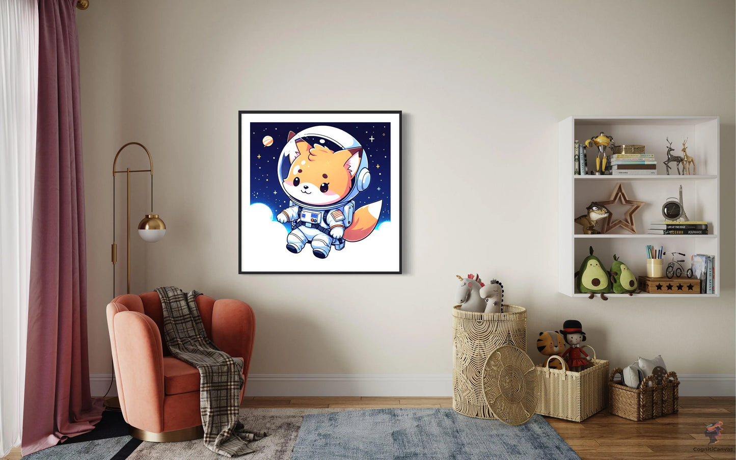 Printable astronaut cat artwork – AI-generated unique digital art for gifting