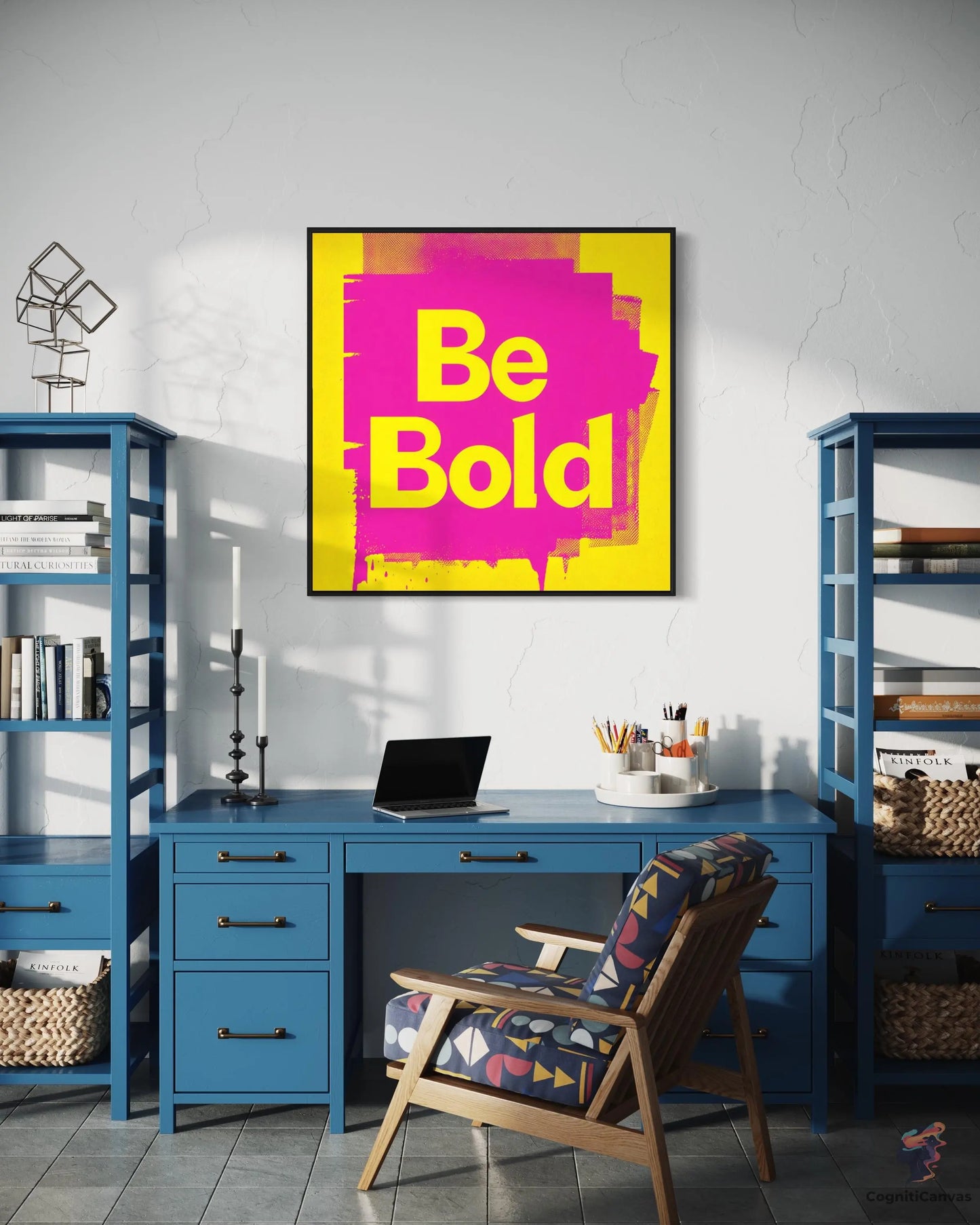 Affordable digital download – Be Bold pop art typography illustration for creative spaces