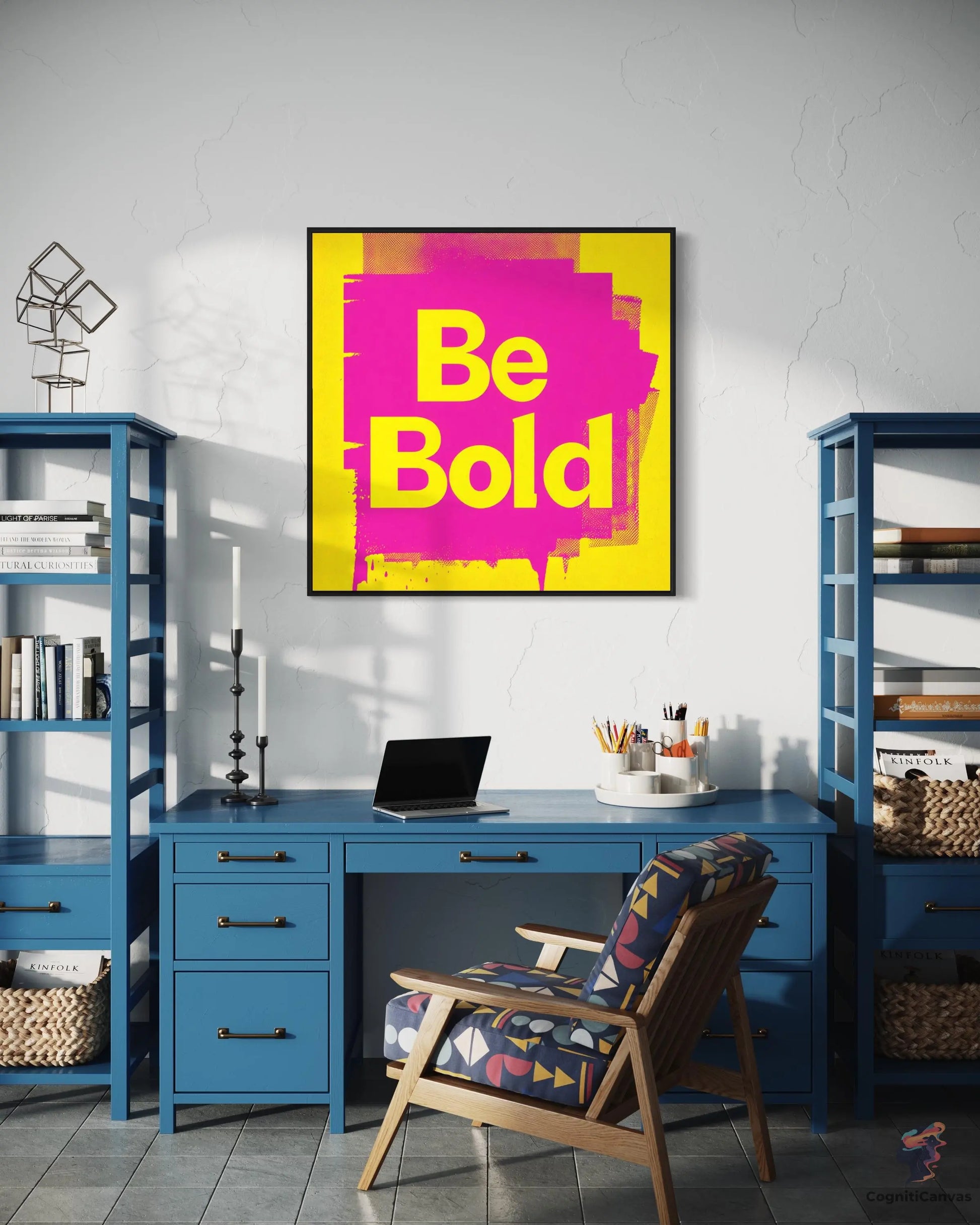 Affordable digital download – Be Bold pop art typography illustration for creative spaces