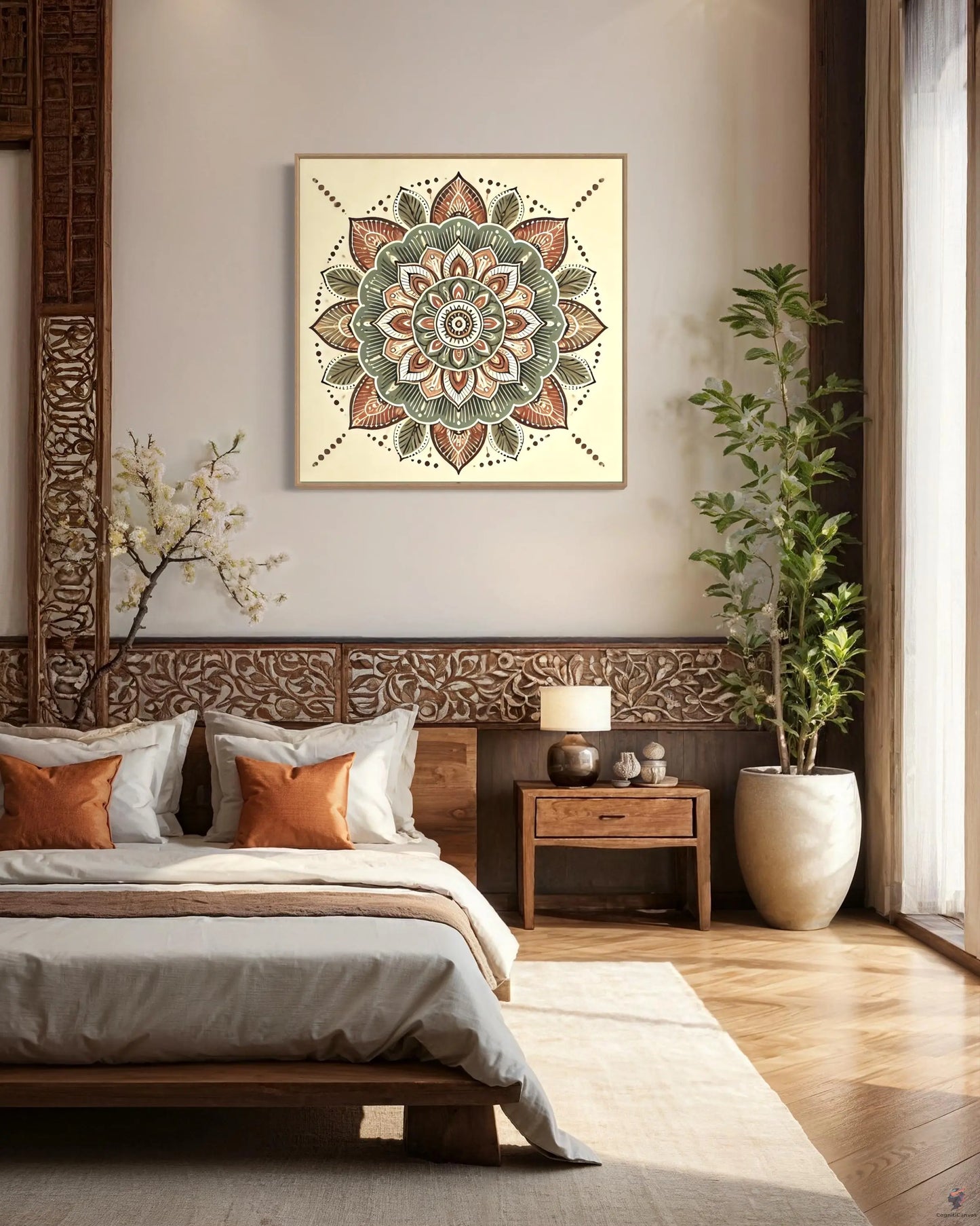 Instant download bohemian mandala art by CognitiCanvas - perfect for meditation spaces