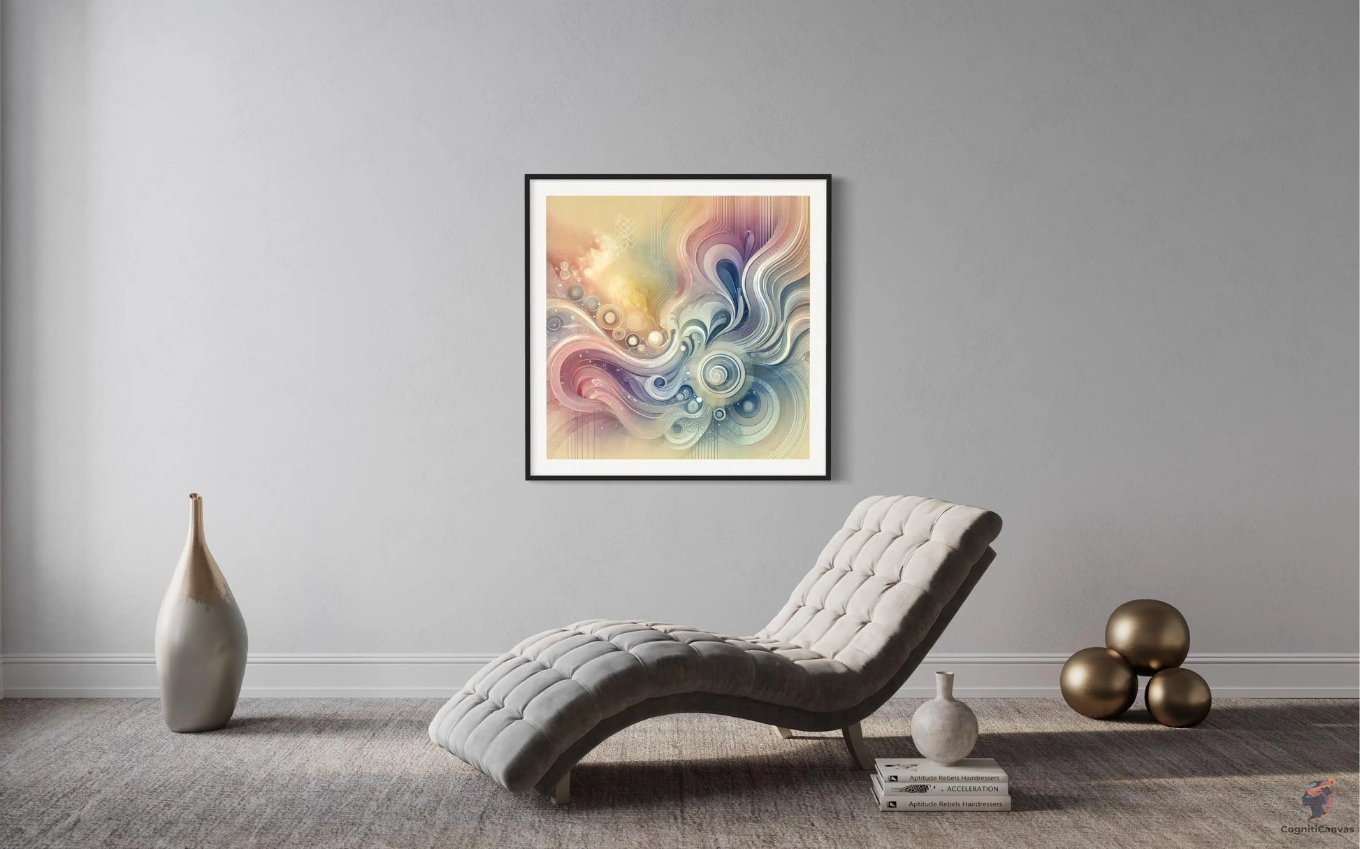 Celestial Harmony: Abstract Pastel Art Print - Digital Download CognitiCanvas