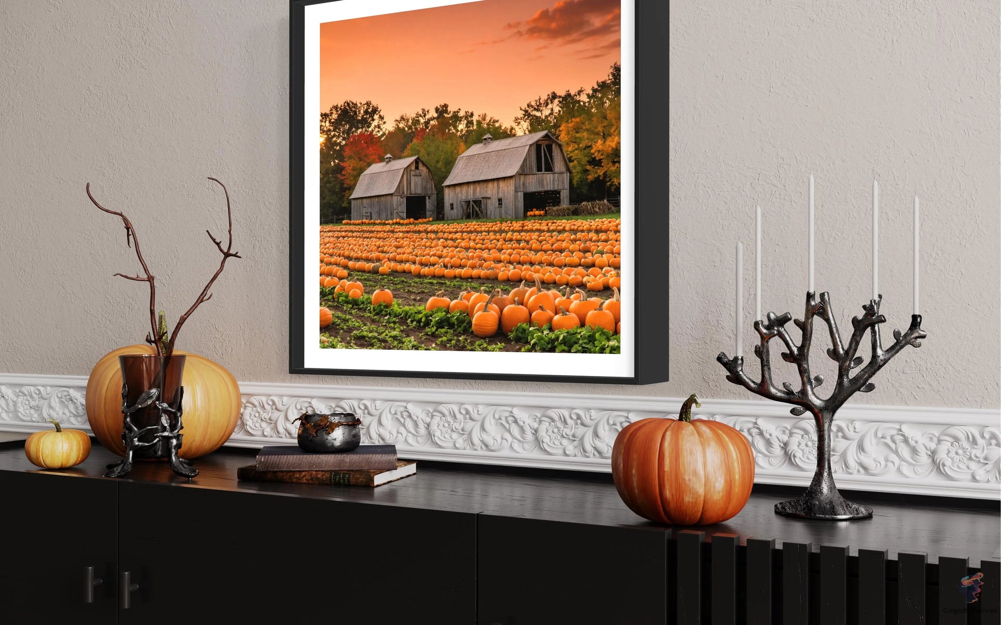 Instant download digital pumpkin art by CognitiCanvas – enhance your autumn decorations