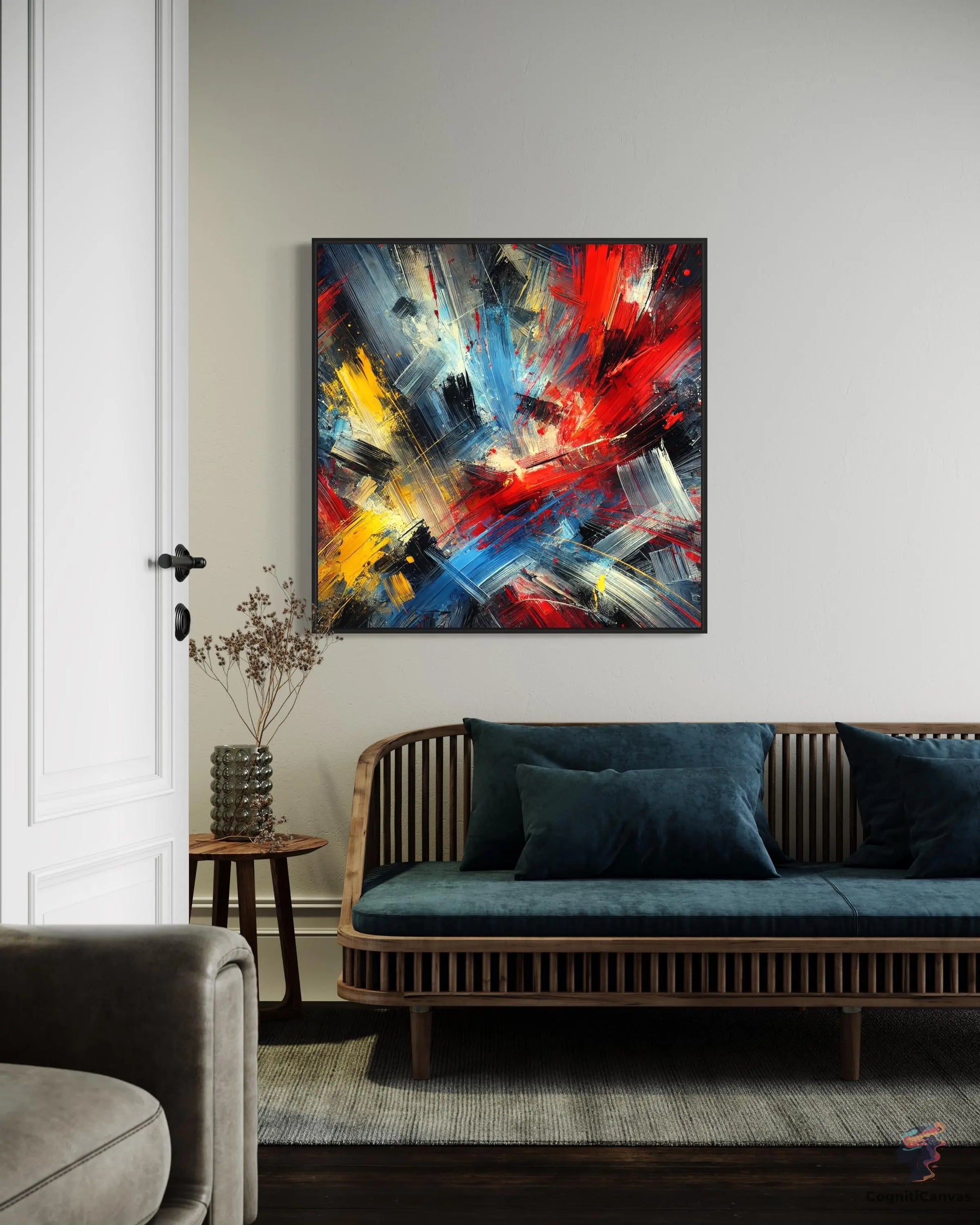 Dynamic Abstract Expressionism Art Print - Bold Colorful Digital Download CognitiCanvas