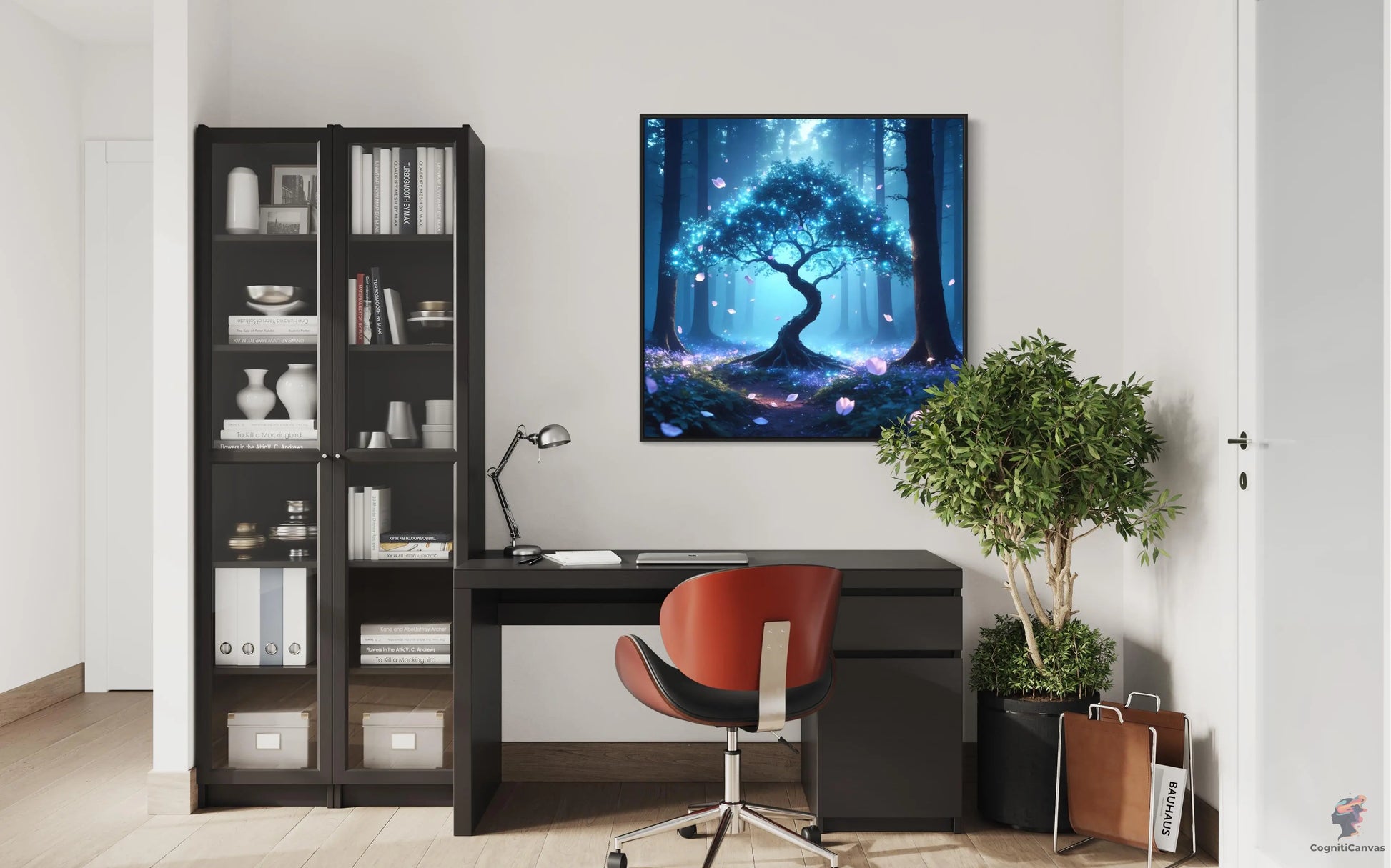 Ethereal Glow | Modern Digital Wall Art CognitiCanvas