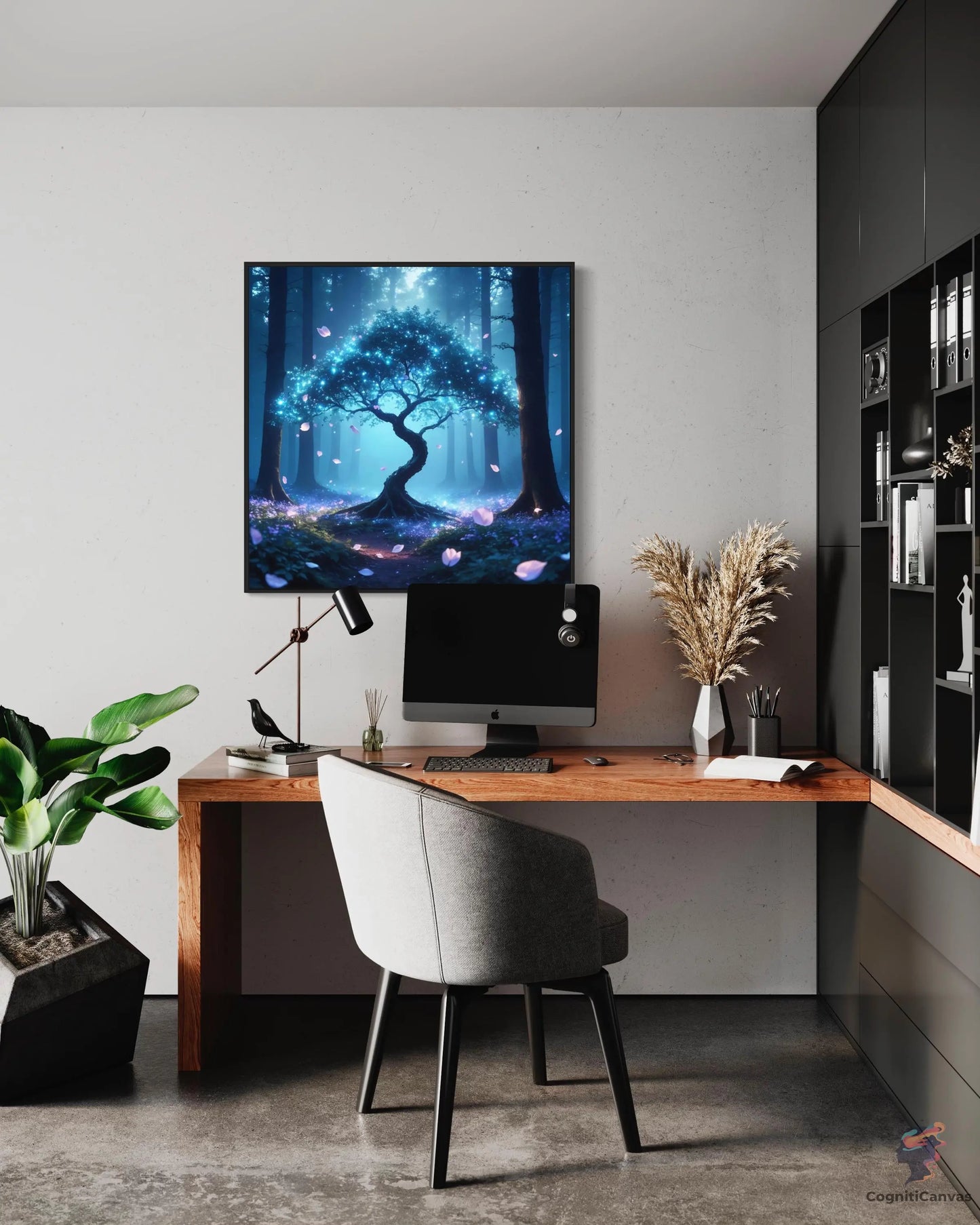 Ethereal Glow | Modern Digital Wall Art CognitiCanvas