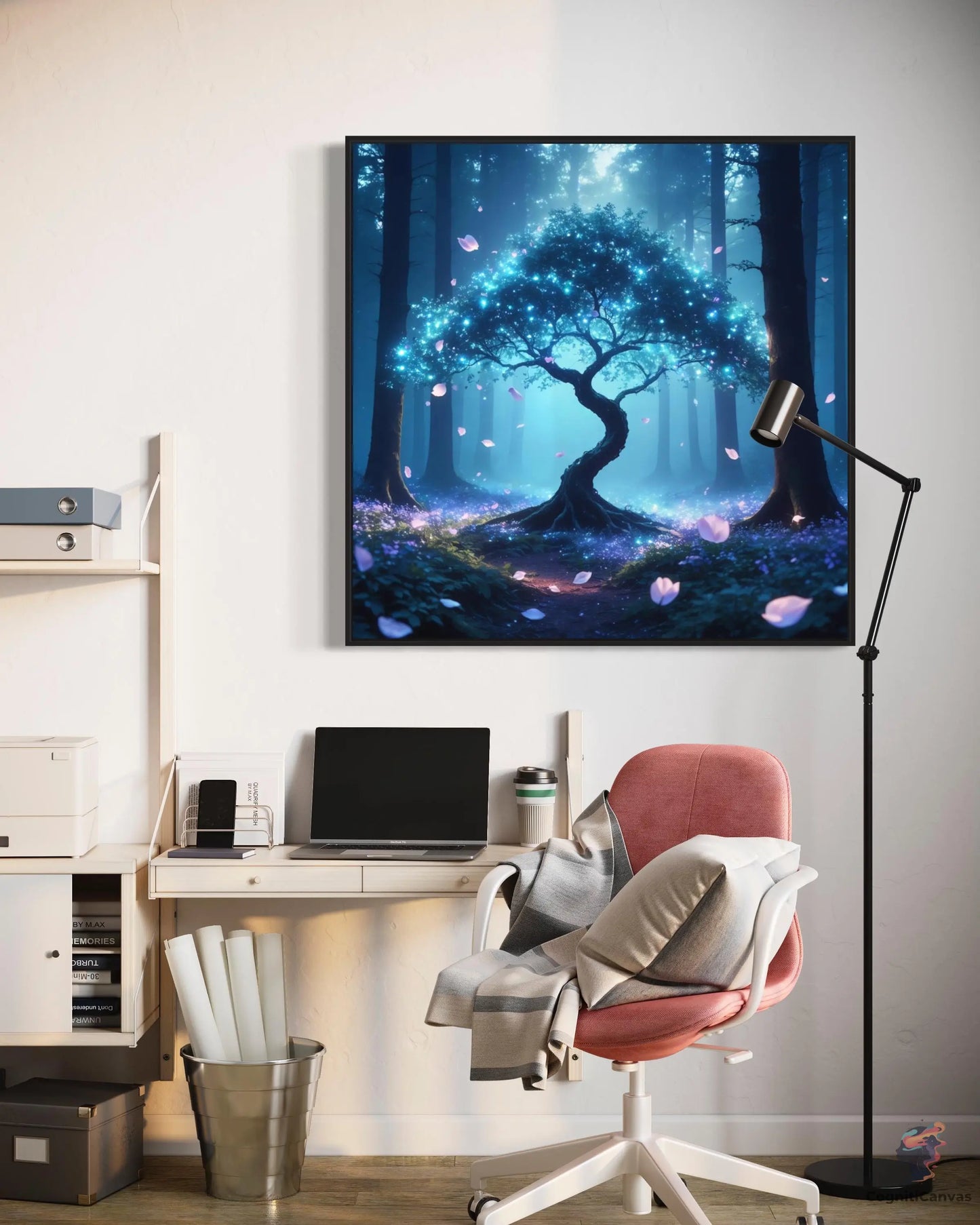 Ethereal Glow | Modern Digital Wall Art CognitiCanvas