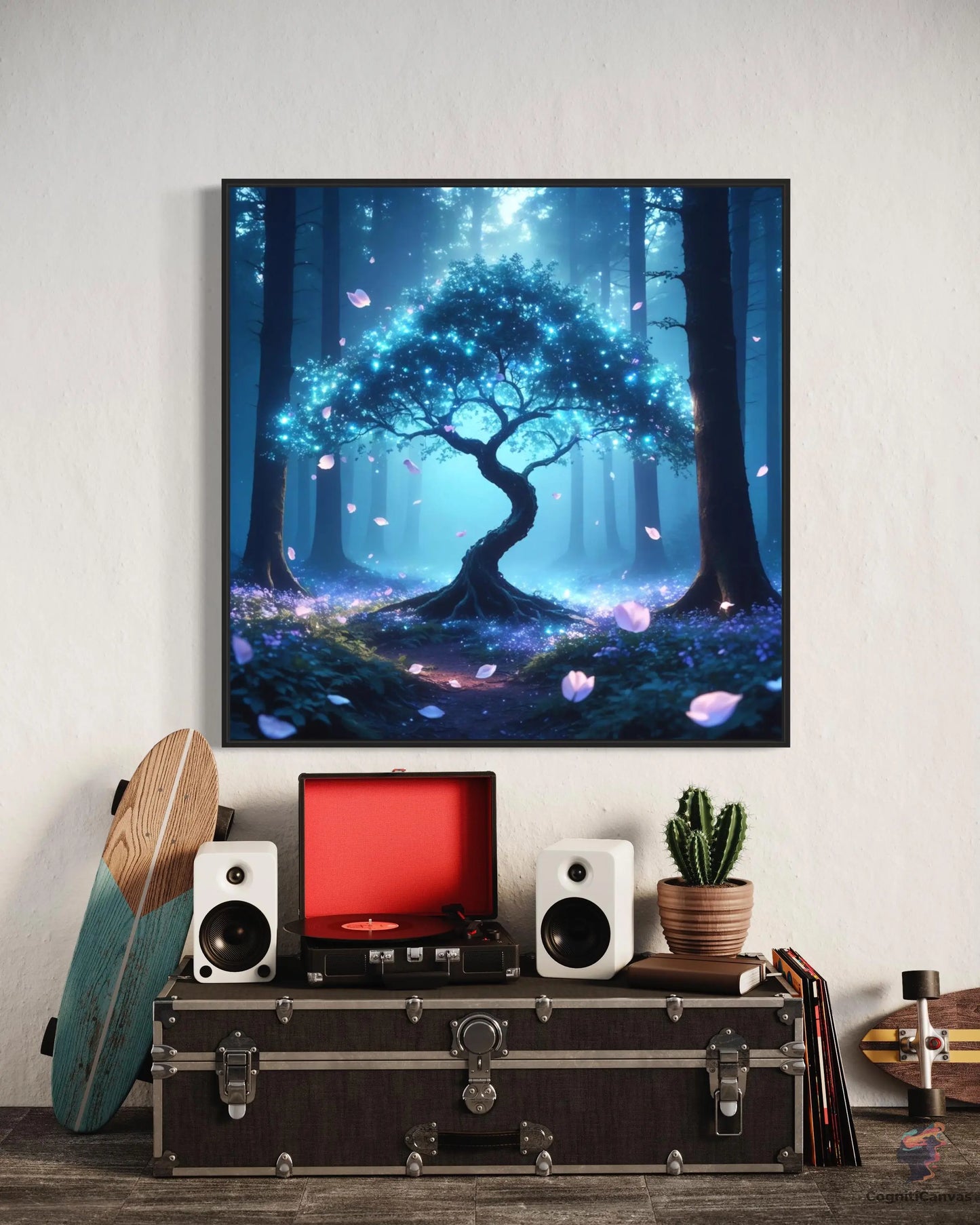 Ethereal Glow | Modern Digital Wall Art CognitiCanvas