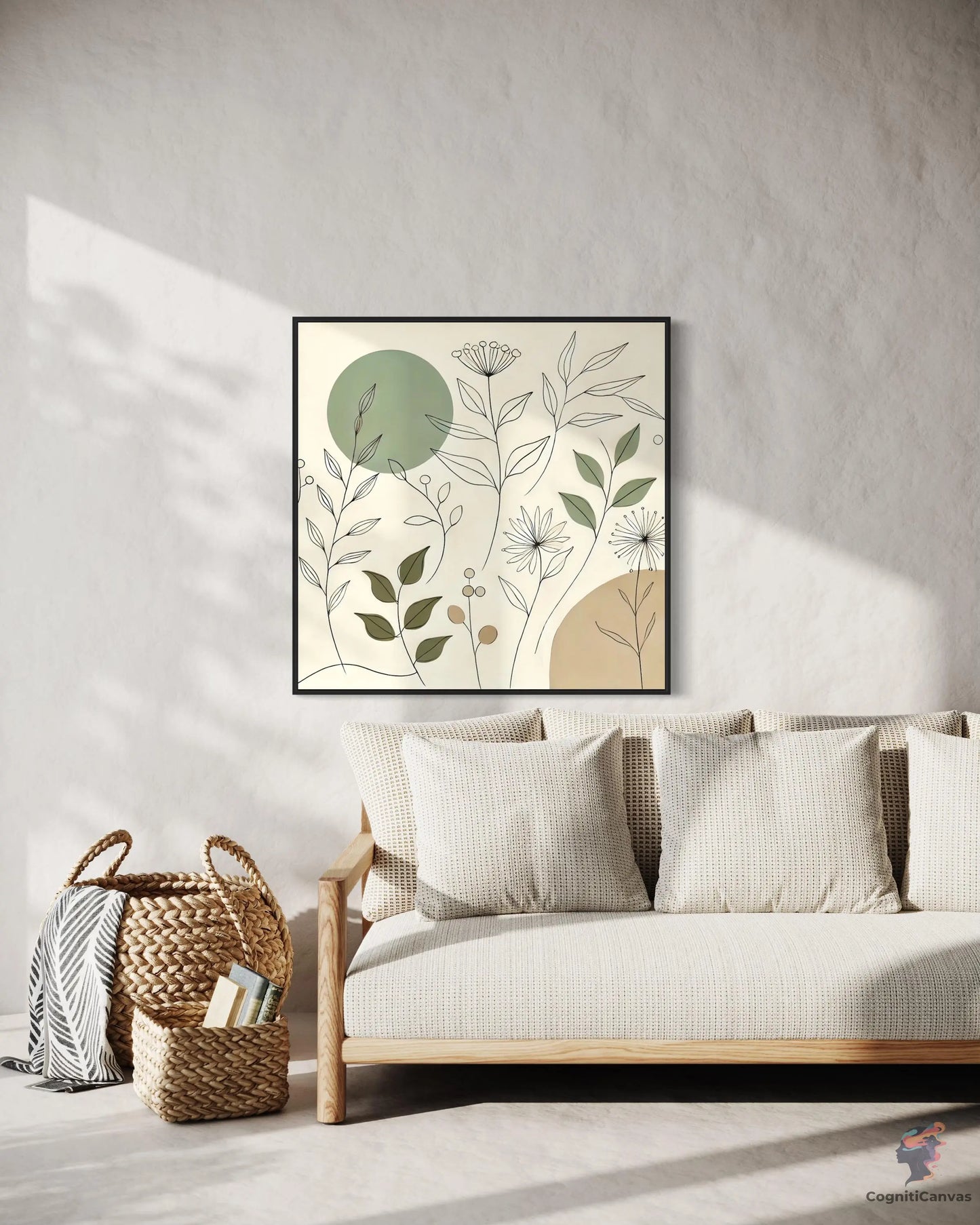 Minimalist Botanical Line Art Print - Nature-Inspired Digital Download CognitiCanvas