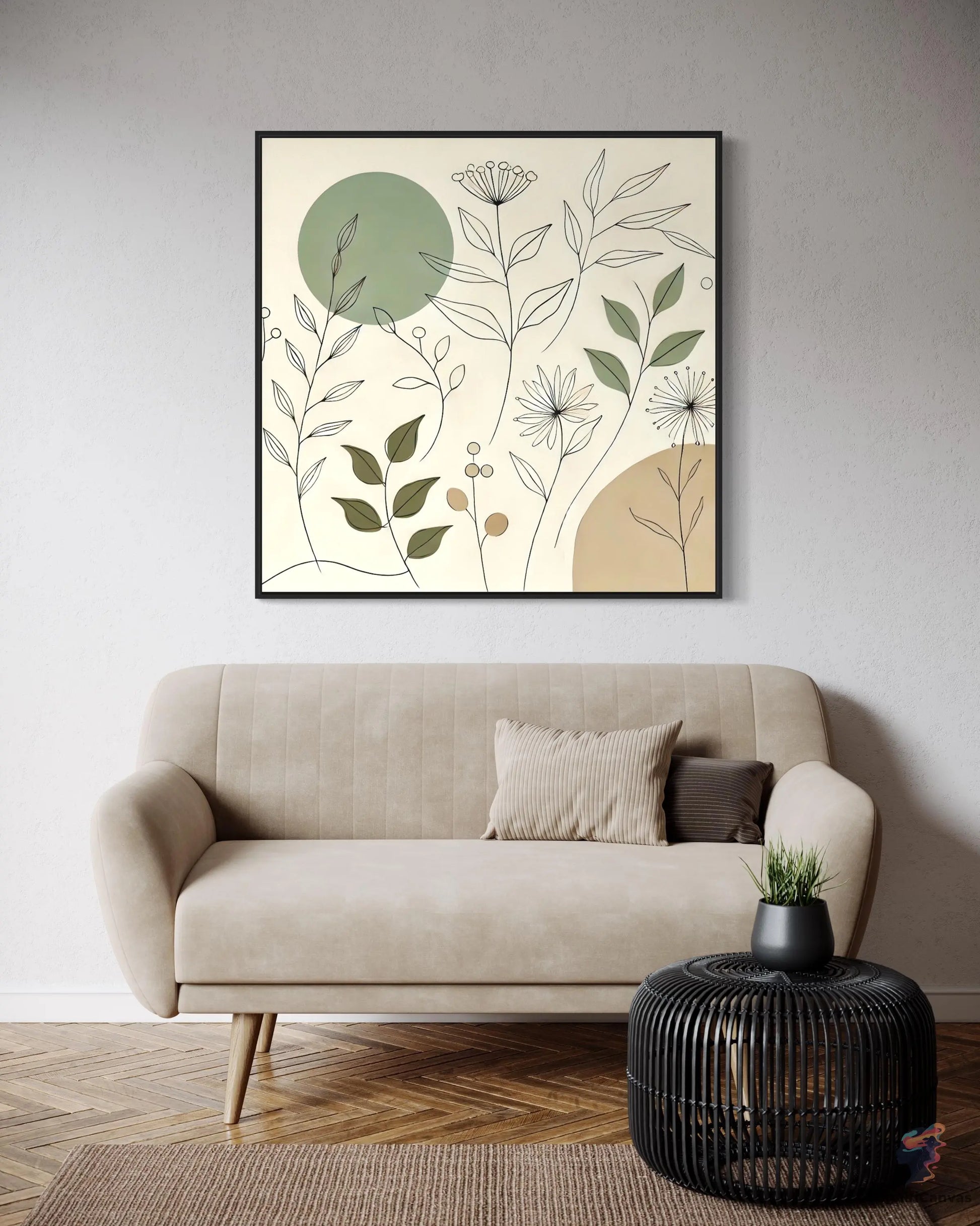 Minimalist Botanical Line Art Print - Nature-Inspired Digital Download CognitiCanvas