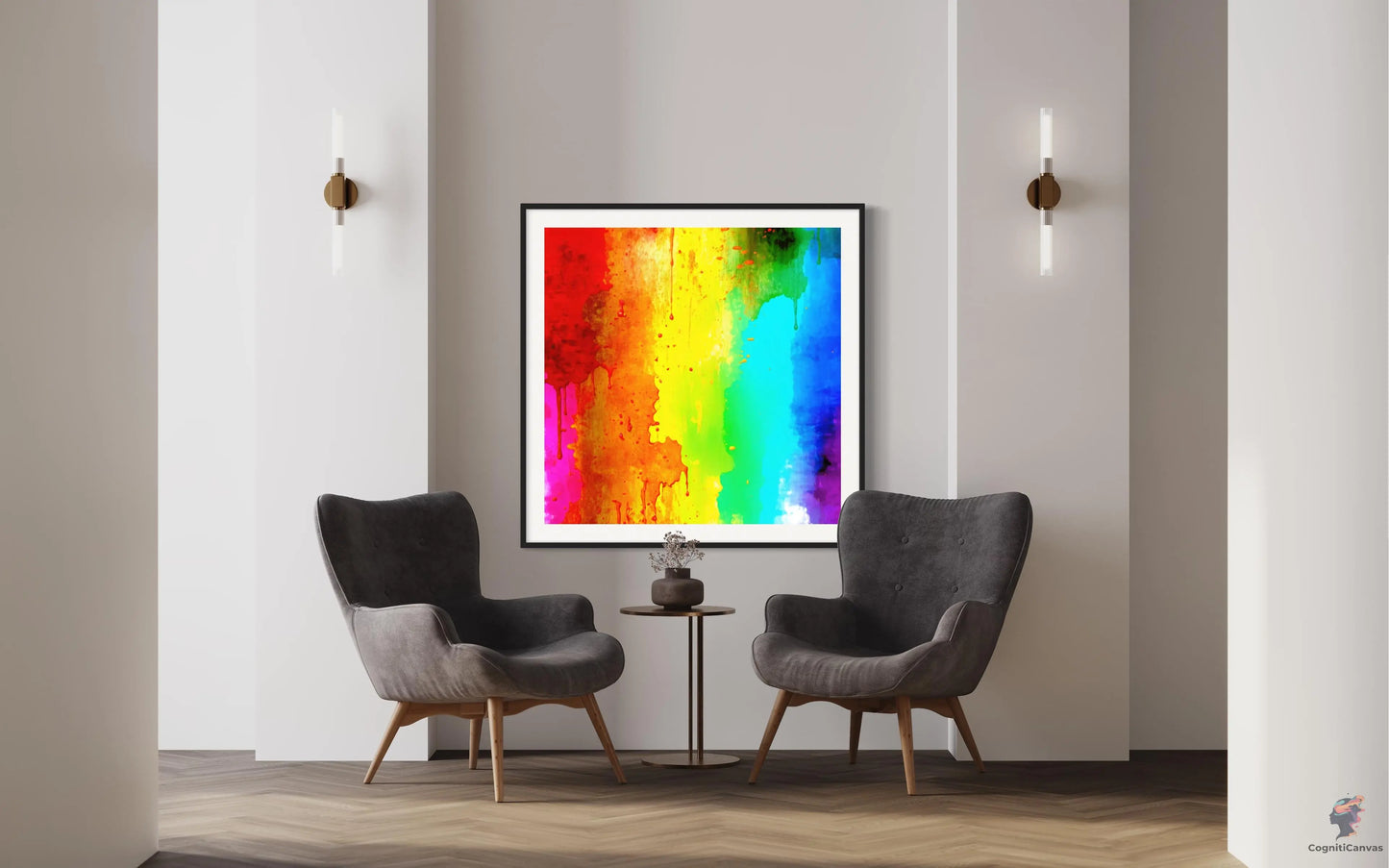 Unique AI-generated digital art depicting colorful abstract patterns