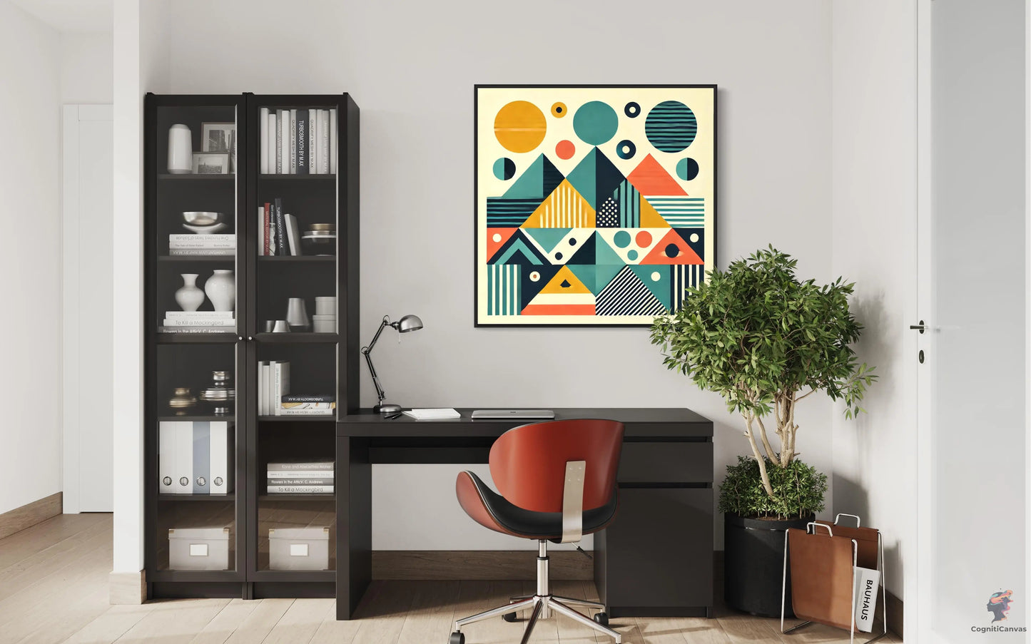 Modern Geometric Abstract Art Print - Vibrant Digital Download CognitiCanvas