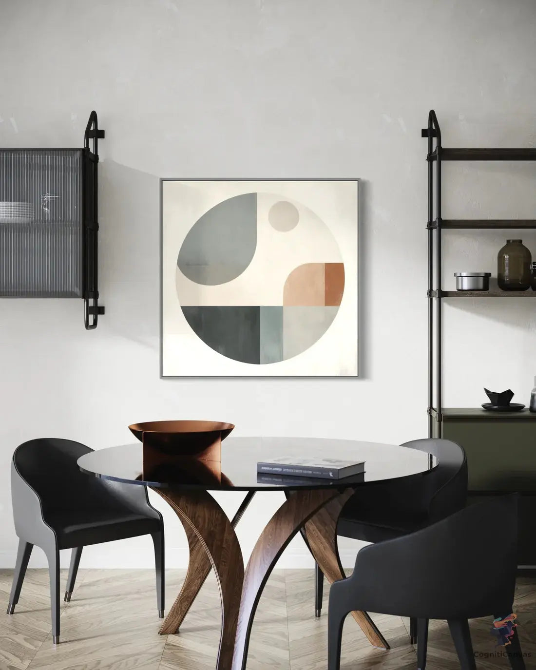 Modern Wall Art: Affordable AI-Generated Abstract Painting CognitiCanvas