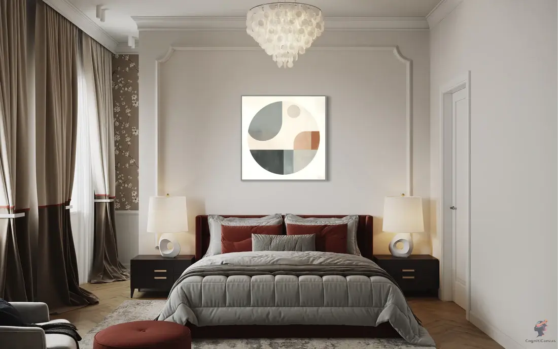 Modern Wall Art: Affordable AI-Generated Abstract Painting CognitiCanvas