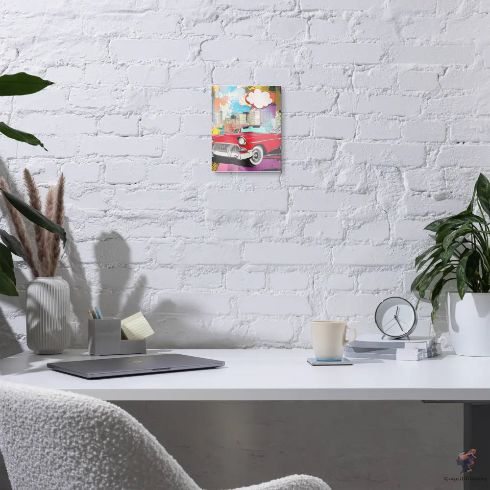Pop Machine – The City Runs on Style - Metal print CognitiCanvas