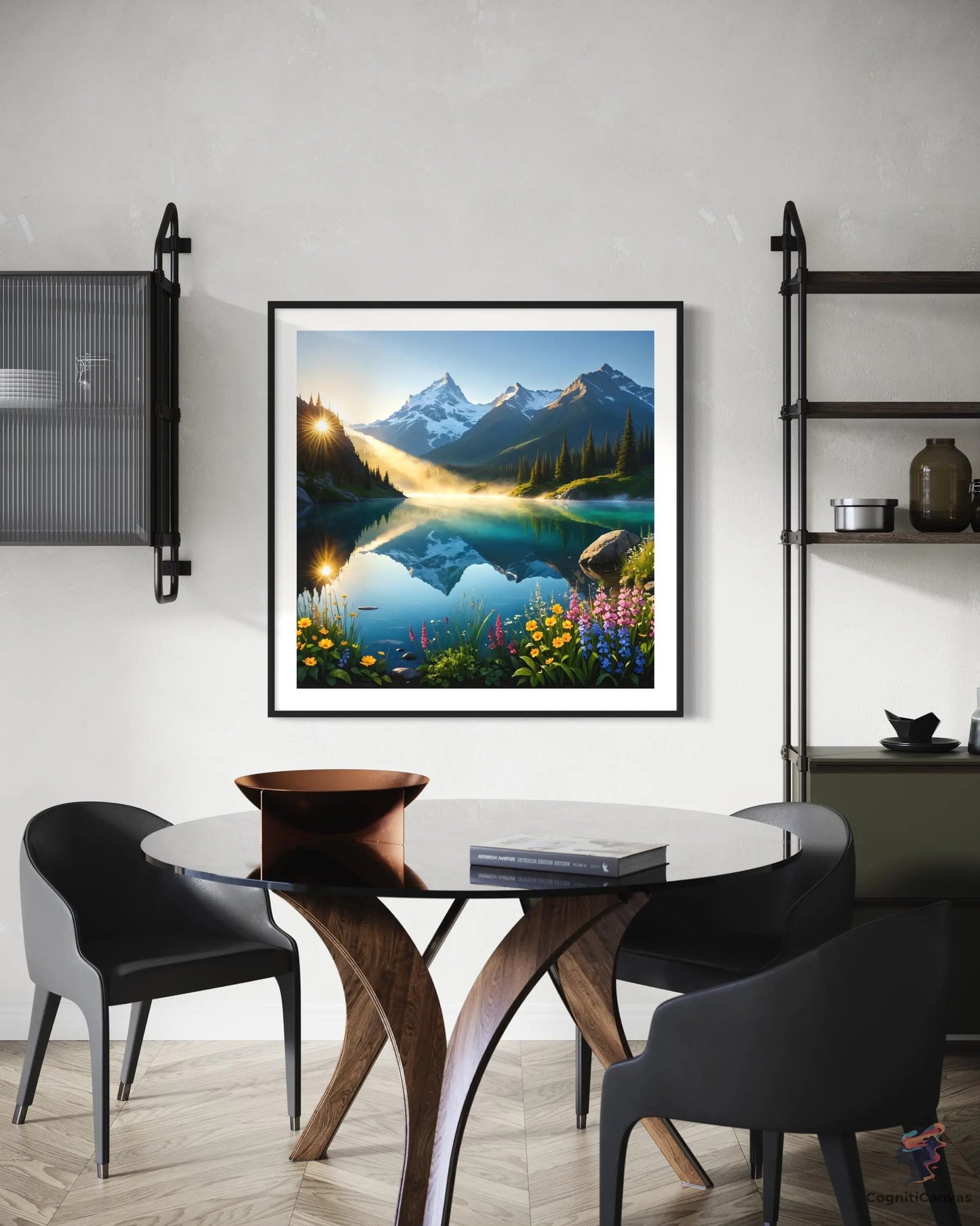 Serene Sunrise | Modern Digital Wall Art CognitiCanvas